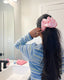 Pineberry Pink Satin Scrunchie