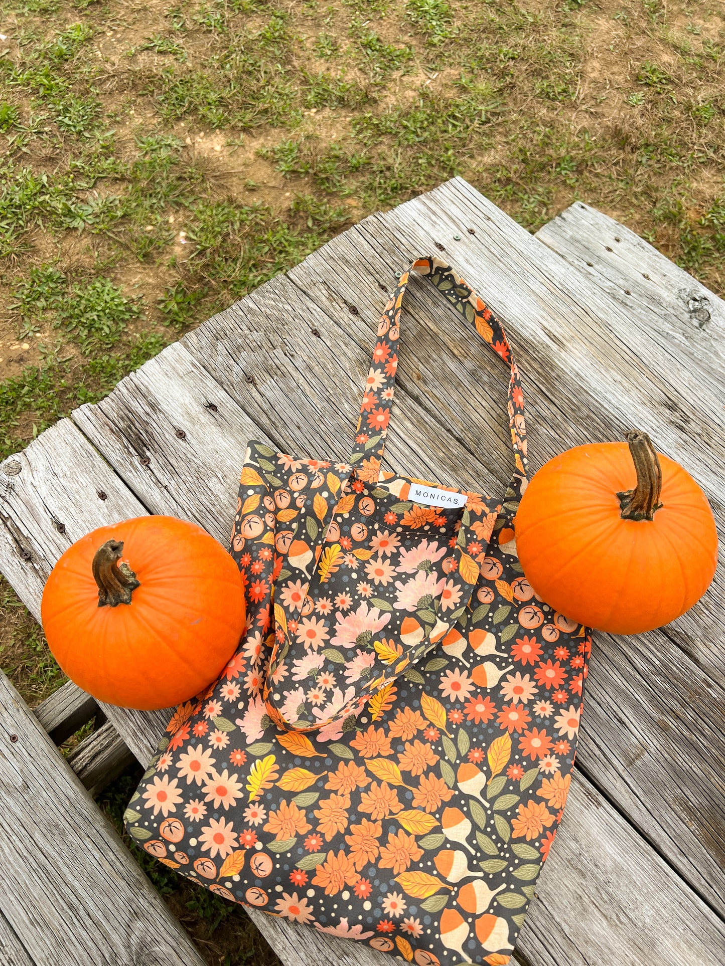 Fall Vibes Navy Tote