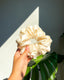 Off White Satin Scrunchie
