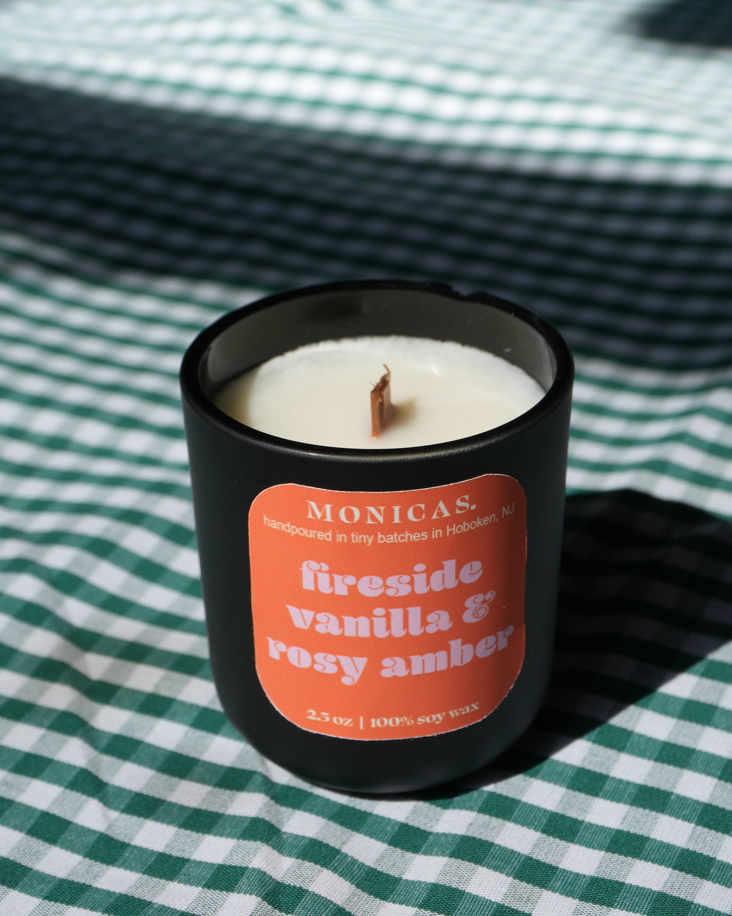Fireside Vanilla & Rosy Amber Soy Candle