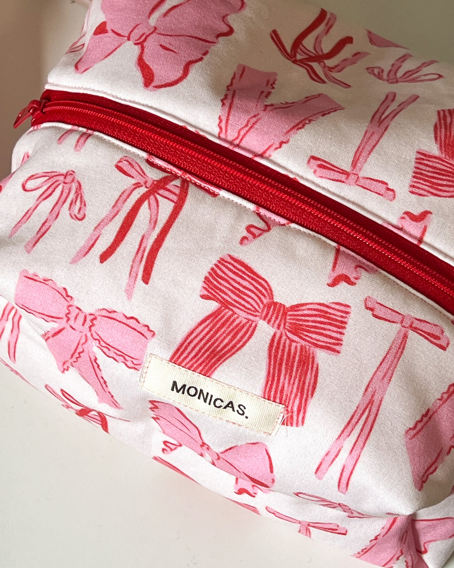 Pink & Red Bows Eco-Pouch [PREORDER]