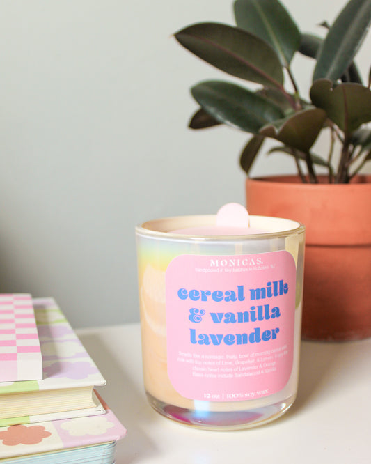 Cereal Milk & Vanilla Lavender Soy Candle [PREORDER]