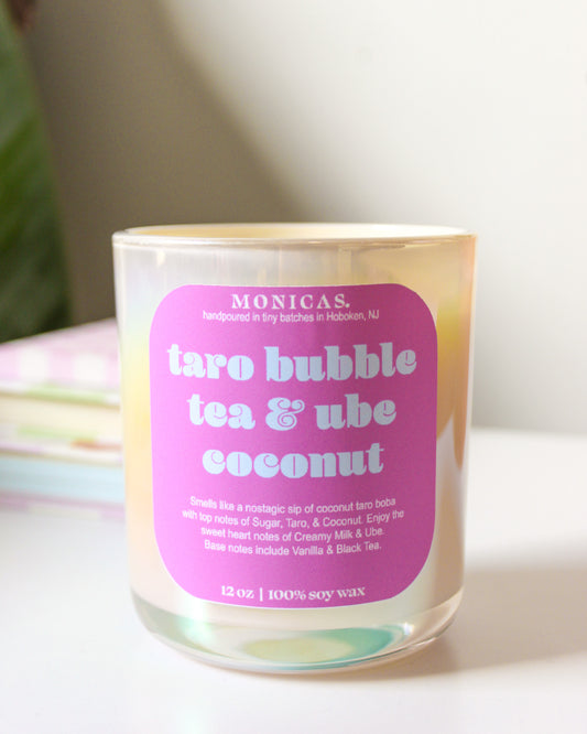 Taro Bubble Tea & Ube Coconut Soy Candle [PREORDER]