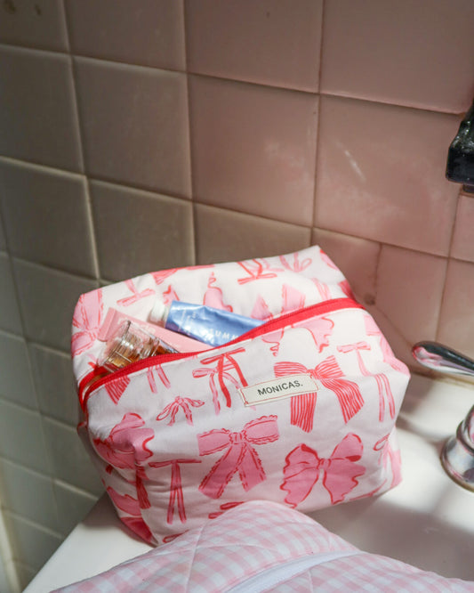 Pink & Red Bows Eco-Pouch