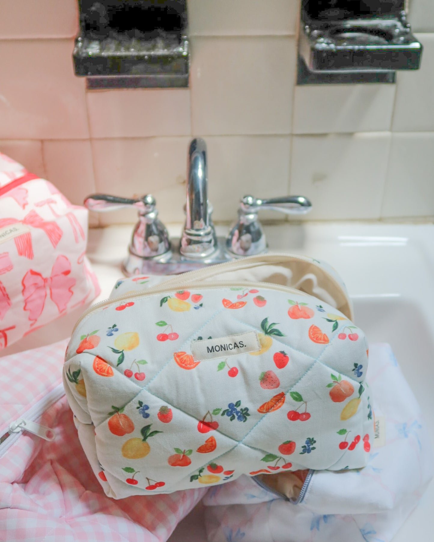 Fruit Quilted Eco-Pouch