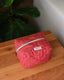The Comfy Cozy Recycled Pouch in Firey Pink
