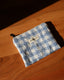 The Comfy Cozy Recycled Mini Pouch in Cloudy Blue
