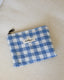 The Comfy Cozy Recycled Mini Pouch in Cloudy Blue