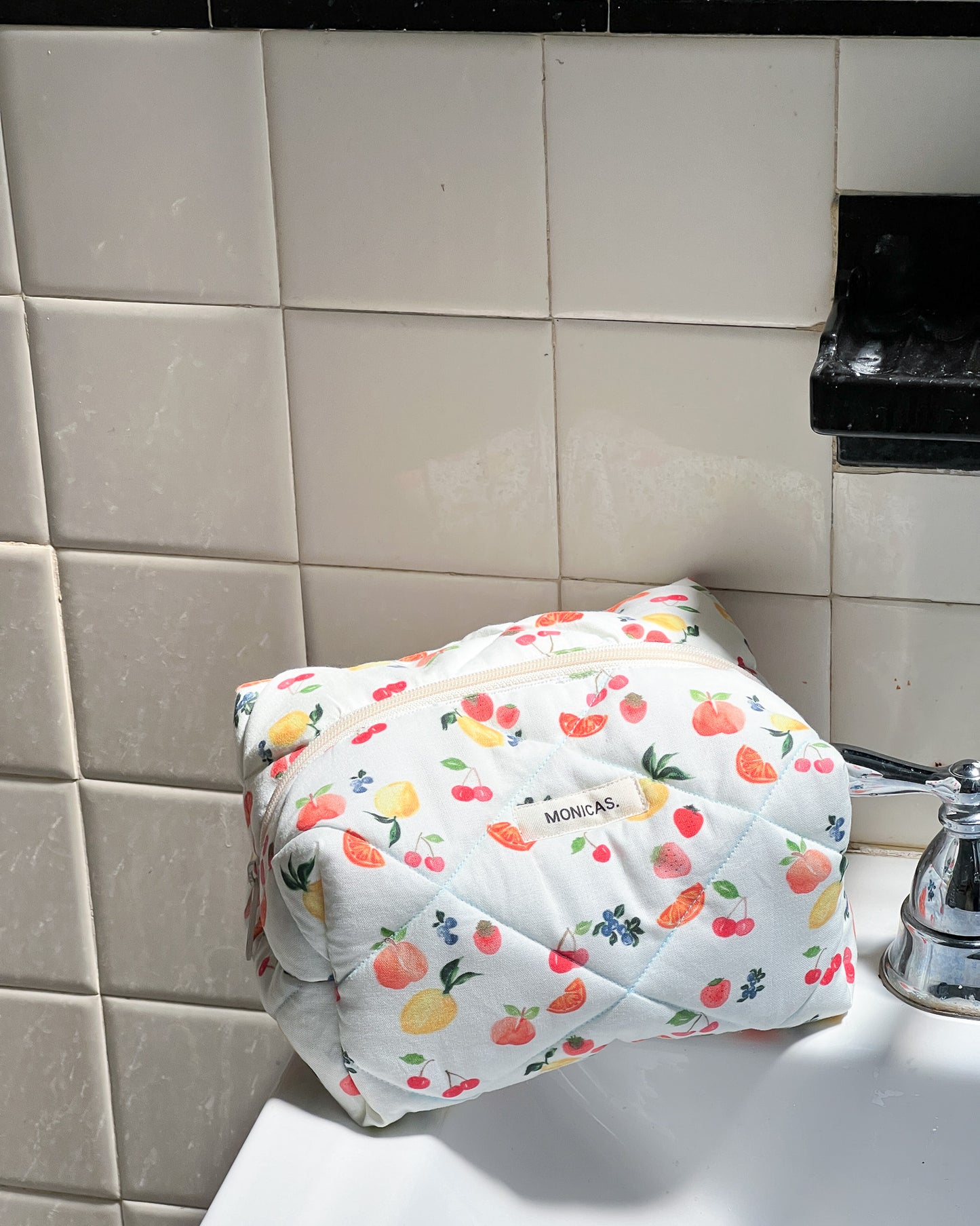Fruit Quilted Eco-Pouch