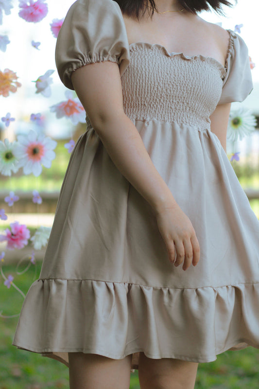 The Tencel Dress in Cream