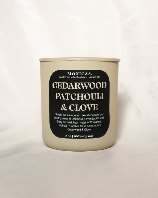 Cedarwood Patchouli & Clove Soy Candle