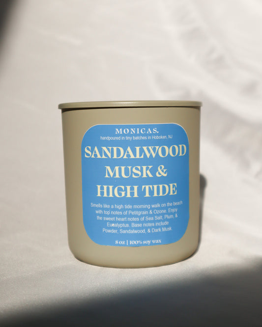 Sandalwood Musk & High Tide Soy Candle