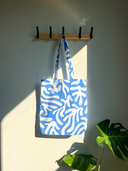 Blue Abstract Eco-Tote Bag