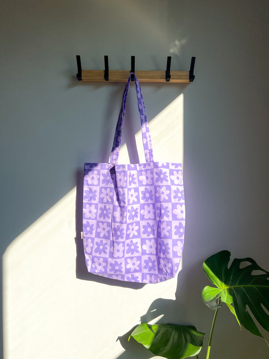 Purple Flowers Eco-Tote Bag