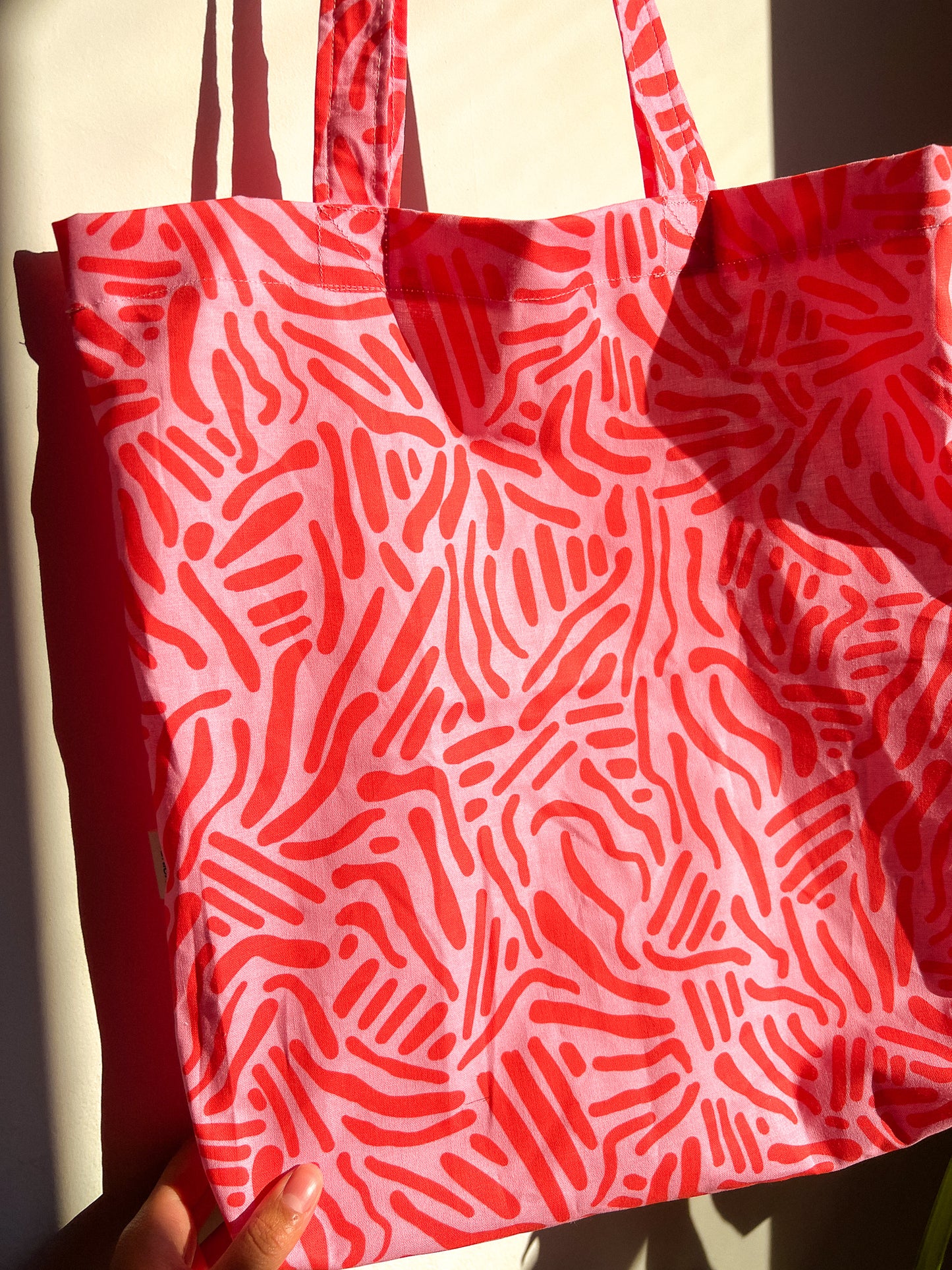 Abstract Pink & Red Eco-Tote Bag